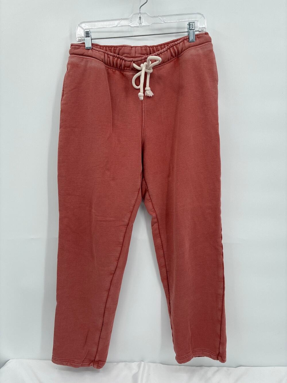 Universal Thread Salmon Pink Joggers High-Rise Fleece Pants Pockets Medium